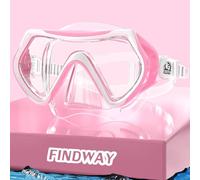 Findway Masque Plongée Adulte, Masque de Plongée en Verre Trempé, Lunettes de Natation avec Couvre-Nez, Lunettes de plongée Anti-buée, Masque Snorkeling pour la Natation et la Plongee