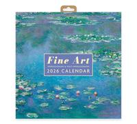 Fine Art Calendrier mural carré 2026 | Planificateur mensuel avec chefs-d'œuvre de Van Gogh, Monet, Degas, Renoir et plus | Calendrier mural d'art classique