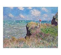 Fine Art Prints Affiche Murale Non Encadrée Claude Monet Cliff Walk at Pourville
