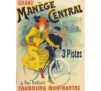 Fine Art Prints Grand Manege Central Cycles Paris Affiche murale vintage XL
