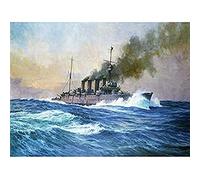 Fine Art Prints Parkes Hms Southampton Battle Jutland War Ship Peinture sur Toile de Qualité Supérieure