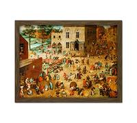 Fine Art Prints Pieter Bruegel the Elder Childrens Games Grande Affiche Encadrée 18X24
