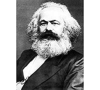 Fine Art Prints Portrait, Théoricien Politique, Philosophe, Karl Marx Old Photo, Poster Mural sans Cadre, Décoration d'Intérieur Premium