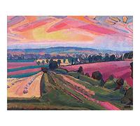 Fine Art Prints Spencer Gore the Icknield Way Grand Tableau Mural Imprimé sur Toile de Qualité Supérieure