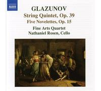 Glazounov – Quintette à cordes en la majeur Opus 39 · 5 Novelettes Opus 15 – NAXOS