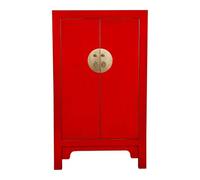 Fine Asianliving Armoire Chinoise Lucky Rouge - Orientique Collection L70xP40xH120cm Armoire Chinoise Meubles Chinois Mobilier Oriental Asiatique Mandarin Pekin
