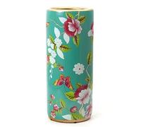 Fine Asianliving Céramique Porte-parapluie Vase Bleu Vert Papillons Fait à la main - Tess D20xH45cm Vase décoratif Vase de fleurs Vase oriental en céramique Décoration Vase moderne Décoration de table