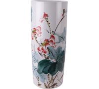 Fine Asianliving Céramique Porte-parapluie Vase Fleurs de prunier Peint à la main D24xH57cm Vase décoratif Vase de fleurs Céramique orientale Décoration Vase Décoration de table moderne Vase