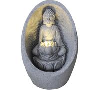 Fine Asianliving Fontaine d'intérieur Bouddha en grès 21.5x22x31.2cm