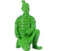 Fine Asianliving Guerrier en terre cuite Archer à genoux Vert L17xP15xH32cm