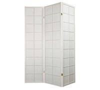 Fine Asianliving Paravent japonais Séparation de pièce Shoji Fine Asianliving Paravent japonais Séparation de pièce L135xH180cm 3-pièces Shoji papier de riz blanc Séparateur de pièce Mur espagnol écra