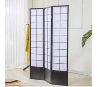 Fine Asianliving Paravent Japonais Shoji L 135x180 cm Noir Miura