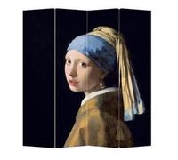 Fine Asianliving Paravent Paroi espagnole Cloison Room Divider Séparateur de pièce L160xH180cm Toile imprimée Protection visuelle Double face - 203-406