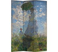 Fine Asianliving Paravent Séparation de pièce Claude Monet Parapluie L120xH180cm 3-pièces