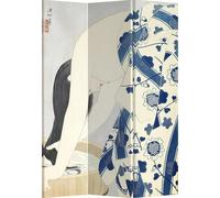 Fine Asianliving Paravent Séparation de pièce Femme japonaise L120xH180cm 3 panneaux