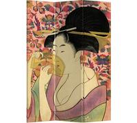 Fine Asianliving Paravent Séparation de pièce Geishas japonaises L120xH180cm 3 panneaux