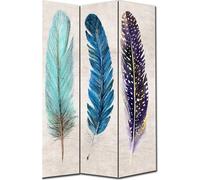 Fine Asianliving Paravent Séparation de pièce Mur espagnol Room Divider Séparateur de pièce L120xH180cm Toile imprimée Protection visuelle double face -245-802
