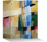 Fine Asianliving Paravent Séparation de pièce Mur espagnol Room Divider Séparateur de pièce L160xH180cm Toile imprimée Protection visuelle double face - 203-423