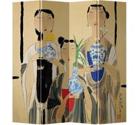 Fine Asianliving Paravent Séparation de pièce Mur espagnol Room Divider Séparateur de pièce Protection visuelle Japonais Oriental Chinois L160xH180cm Toile imprimée double face Asiatique