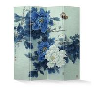 Fine Asianliving Paravent Séparation de pièce Mur espagnol Room Divider Séparateur de pièce Protection visuelle Japonais Oriental Chinois L160xH180cm Toile imprimée double face Asiatique