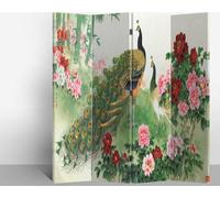 Fine Asianliving Paravent Séparation de pièce Mur espagnol Room Divider Séparateur de pièce Protection visuelle Japonais Oriental Chinois L160xH180cm Toile imprimée double face Asiatique