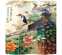 Fine Asianliving Paravent Séparation de pièce Mur espagnol Room Divider Séparateur de pièce Protection visuelle Japonais Oriental Chinois L160xH180cm Toile imprimée double face Asiatique