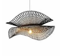 Fine Asianliving Suspensions Luminaire Plafonnier Bambou Lampe Suspendue Classe énergétique A++ E-27 Orientale Chinois Japonais Abat-Jour Fait