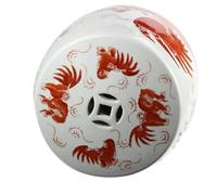 Fine Asianliving Tabouret en Porcelaine Céramique Chinois Lion Gardien Chinois Diam33xH45cm Tabouret Chinois de Jardin Table d'appoint en céramique Chinois Porcelaine Tabouret Oriental