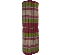 Fine Asianliving Tapis Thaï Roulettes Kapok 200x100x4.5cm Vert Bourgogne Coussin Thaï Méditation Tapis Matelas Kapok 301-C09