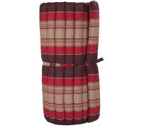 Fine Asianliving Tapis Thaï Roulettes Kapok 200x77x4.5cm Bourgogne Coussin Thaï Méditation Tapis Matelas Kapok 301-D08