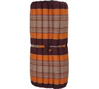 Fine Asianliving Tapis Thaï Roulettes Kapok 200x77x4.5cm Bourgogne orange Coussin Thaï Méditation Tapis Matelas Kapok 301-D05