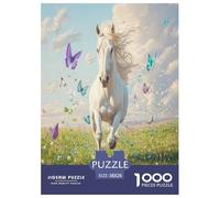 Fine Cheval Puzzle 1000 Pieces Cadeau Unique Jeu Éduchatif Challenge Toy À De Qualité Supérieure Peinture Art pour Adultes Enfants 38x26cm/1000pcs