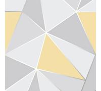 Fine Decor FD41991 UK Apex Geo Papier peint Jaune/Gris