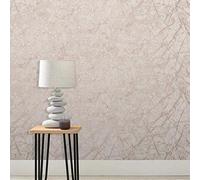 Fine Decor FD42268 UK MARBLESQUE Marbre Métallique Or Rose, Rose