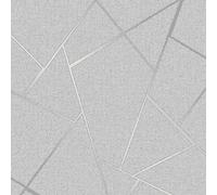 Fine Décor FD42280 Papier peint Quartz Fractale, Argenté