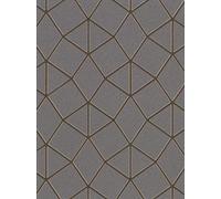 Fine Décor FD42490 Treillis Géo Platine Or Rose, Papiers Peints