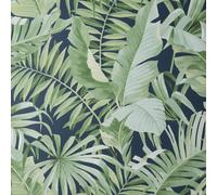 Fine Decor - Papier peint "Maui", dessin de feuille AG690 (taille unique) (bleu marine)