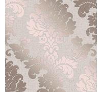 WOW Papier peint Fine Decor FD42204 – Quartz damassé or rose, paillettes
