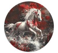 Fine Horse, Puzzle Circulaire 1000 Pièces Enrichi De, pour Esprit Curieux Et Aimant Les Défis Visuels 1000pcs (67.5x67.5cm)