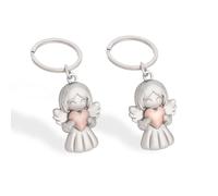 Fine jade2 2 Pièces， Porte Clef Femme Guardian Angel Joli Pendentif, Bonne Chance, Peut Être Utilisé Comme Cadeau Pour Les Femmes, Les Copines, Les Collègues.