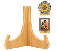 Fine jade2 Supports Assiettes Decorative Vintage Chevalet en Bois Affichage Support de Photo pour Plat, Assiette, Livre, Photo, Plaque ( 6 inch)