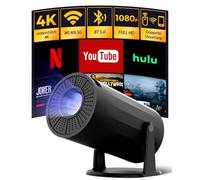 Fine Life Pro Mini vidéoprojecteur intelligent 4K Home Cinéma portable 1080P Prise en charge Bluetooth Android et iOS 11.0 Petit projecteur WiFi portable avec Auto Keystone Rotation à 180°
