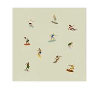 Fine Little Day Affiche Surfers Beige. 40x40 cm