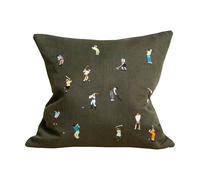 Fine Little Day Housse de coussin Golfers 48x48 cm Green