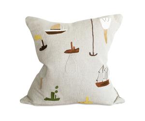 Fine Little Day Housse de coussin Sail With Me 48x48 cm Gris