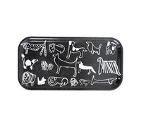 Fine Little Day Plateau Dogs 22x43 cm Black-white