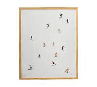Fine Little Day Poster Skiers 40x50 cm Gris clair