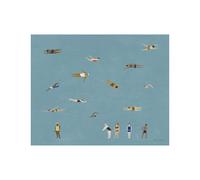 Fine Little Day Poster Swimmers Blue. 40x50 cm