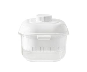 Fine Mesh Sieve, Whey Separator Cup, 5.91 Inches Yogurt Strainer with Tight Build, Clear Resin Liquid Extractor, Kitchen Filter with Spring Design, Maker for Meal Prep Salad Snack