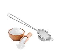 Fine Mesh Strainer - Baking Filtration Colander, Kitchen Sieve Tool, Meal Prep Utensil | Stainless Steel Accessory, Professional Equipment Cocktail Tea Yogurt Coffee Drinks Flour Pastry